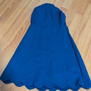 Short Blue Halter Dress